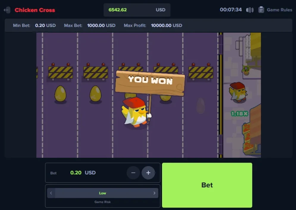 Chicken Cross gameplay